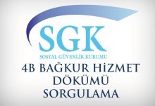 4B Bağkur Hizmet Dökümü Sorgulama 